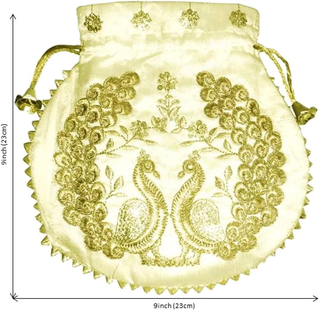 Purpledip Potli Bags Drawstring Purse (Potli01$)
