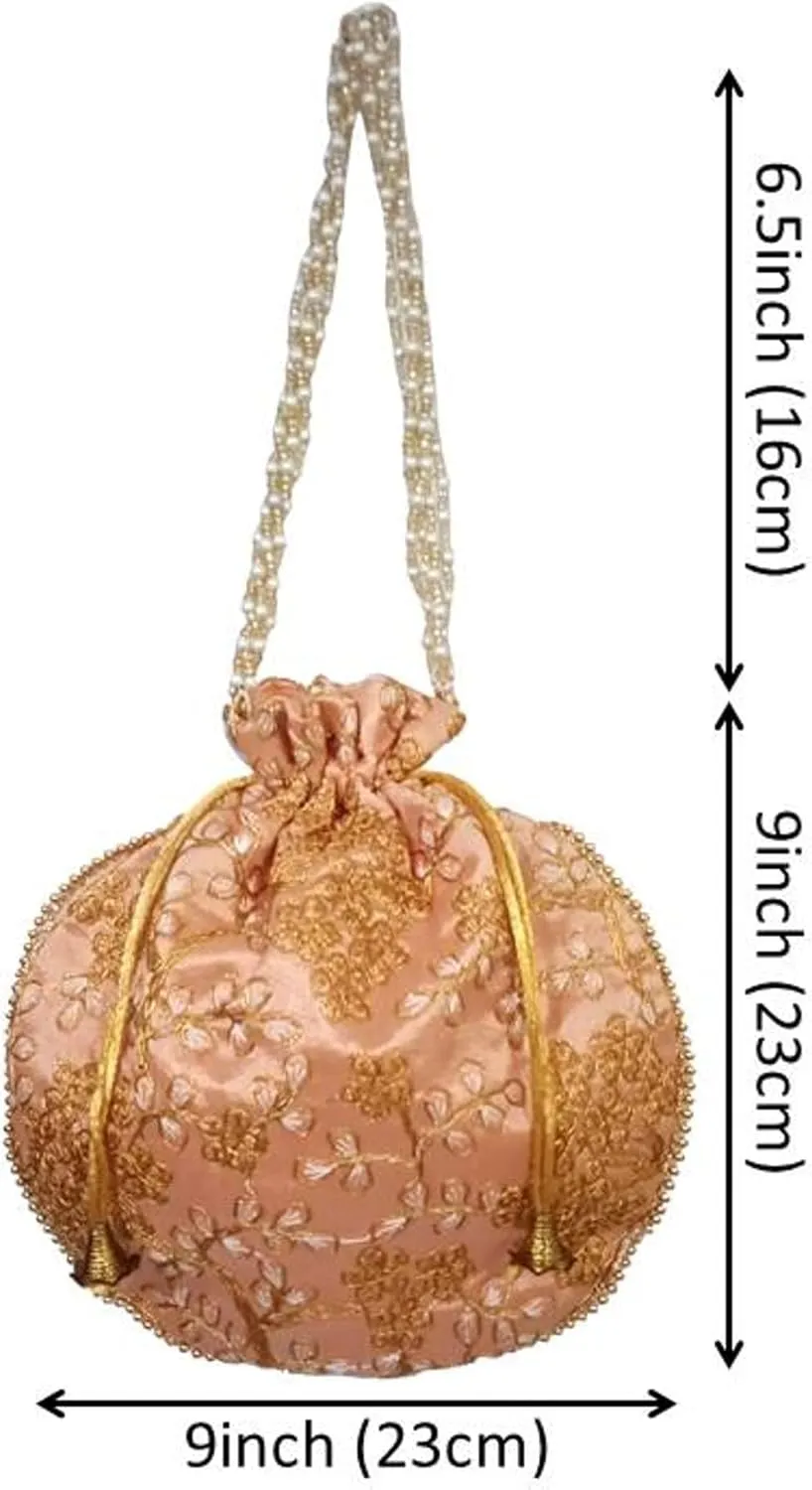 Purpledip Potli Bags Drawstring Purse (Potli01$)