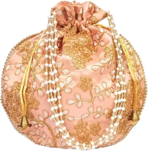 Purpledip Potli Bags Drawstring Purse (Potli01$)