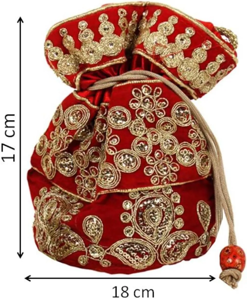 Purpledip Potli Bags Drawstring Purse (Potli01$)
