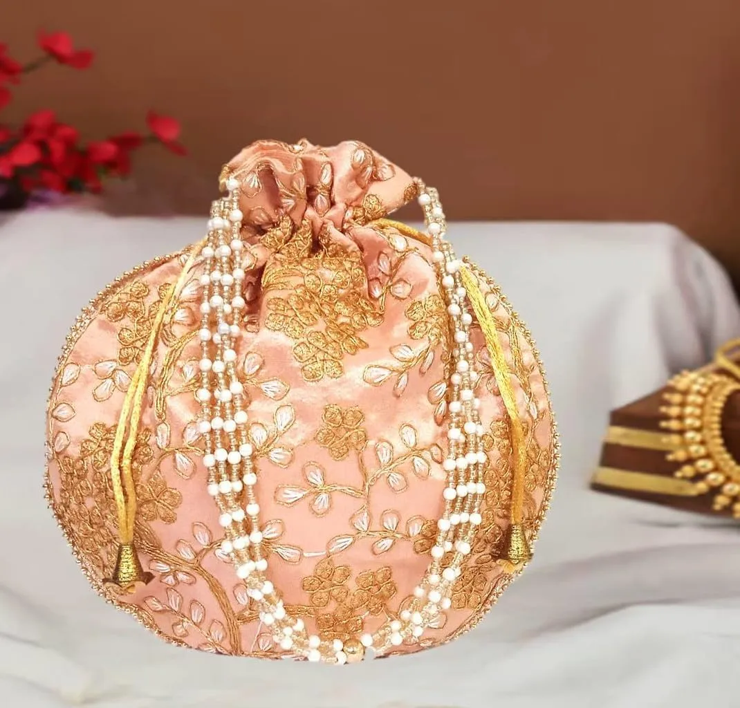 Purpledip Potli Bags Drawstring Purse (Potli01$)