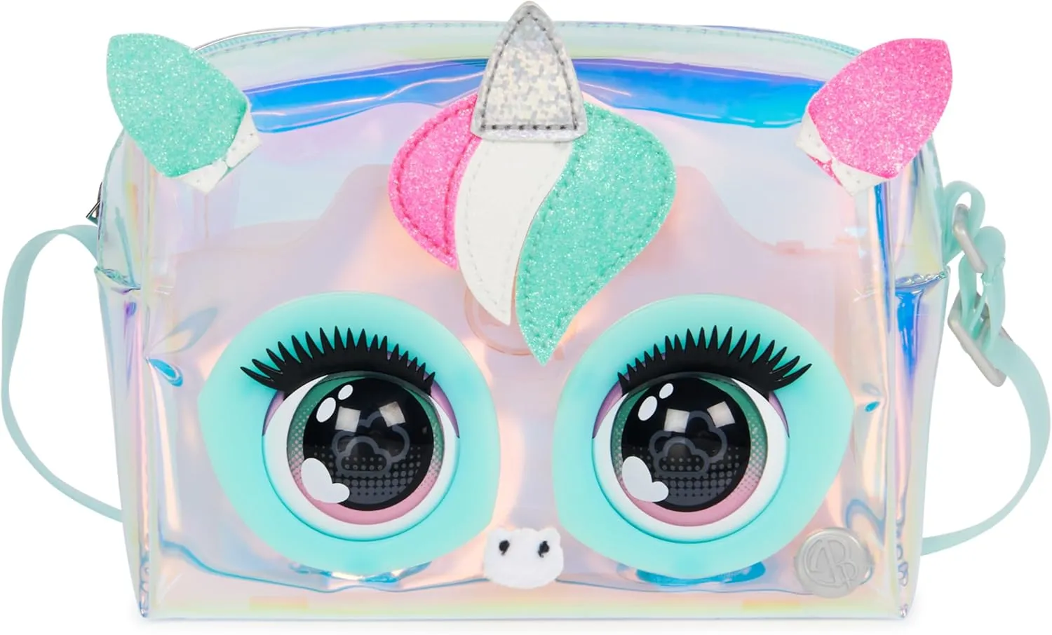 Purse Pets - Holographic Unicorn - Handbag Interactive Animal - Unicorn Kids Bag That Blinks Eyes - Shoulder Or Crossbody - Sounds & Play Modes - Toy for Kids Ages 4 