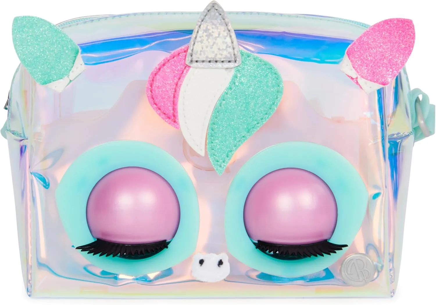 Purse Pets - Holographic Unicorn - Handbag Interactive Animal - Unicorn Kids Bag That Blinks Eyes - Shoulder Or Crossbody - Sounds & Play Modes - Toy for Kids Ages 4 