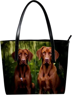 Purses for Women,Tote Bag Aesthetic,Women's Tote Handbags,Dog Bordeaux Pet Jungle