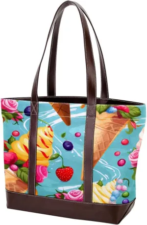 Purses for Women,Tote Bag for Women,Handbags for Women,Celebrate Holiday Ice Cream