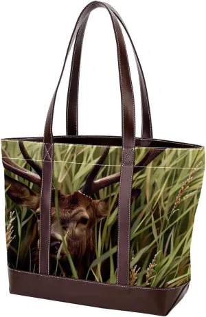 Purses for Women,Tote Bag for Women,Handbags for Women,Wild Deer African Grasslands