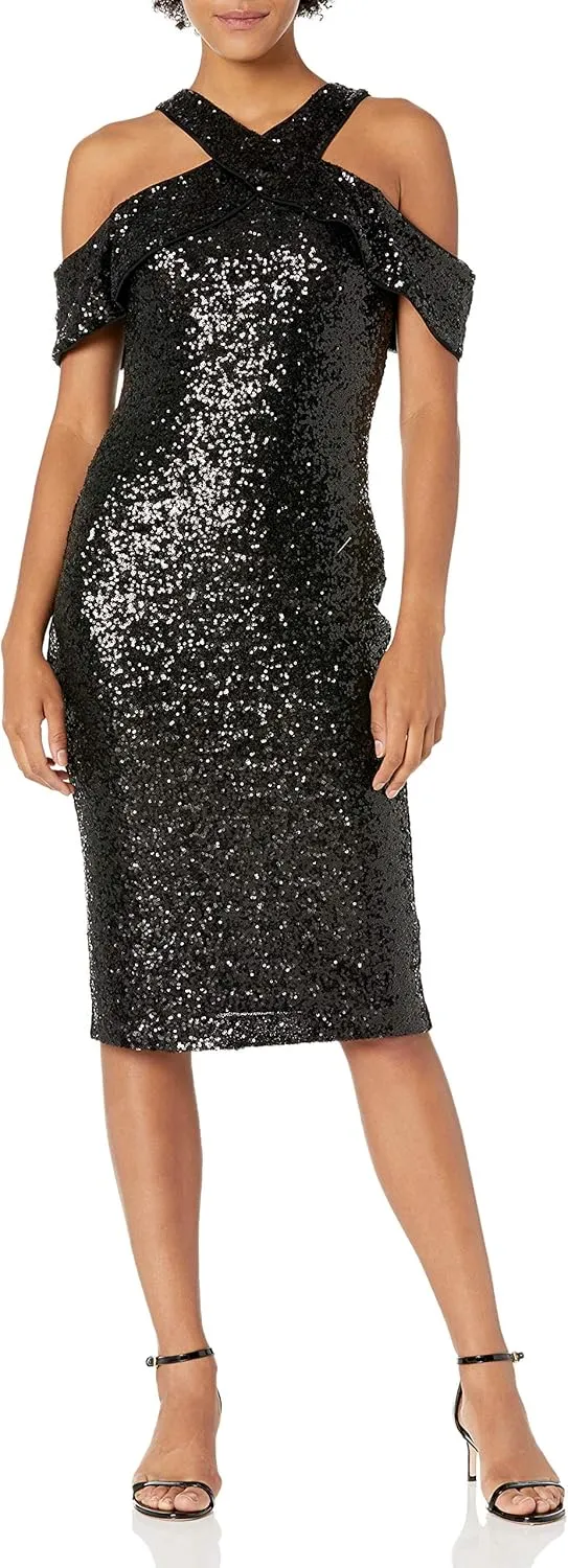 RACHEL Rachel Roy Women's Allover Sequin Jolie Midi Dress
