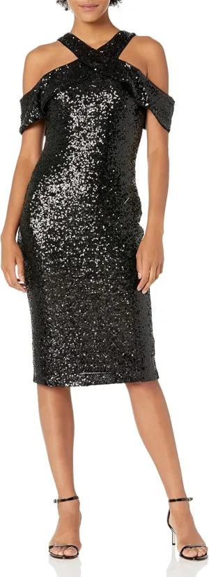 RACHEL Rachel Roy Women's Allover Sequin Jolie Midi Dress