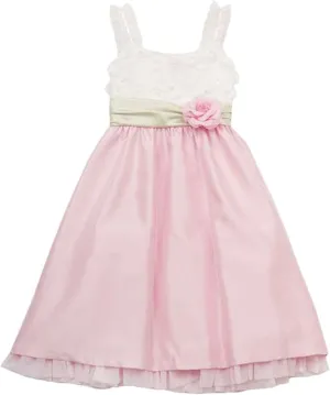 Rare Editions girls Embellished Shantung