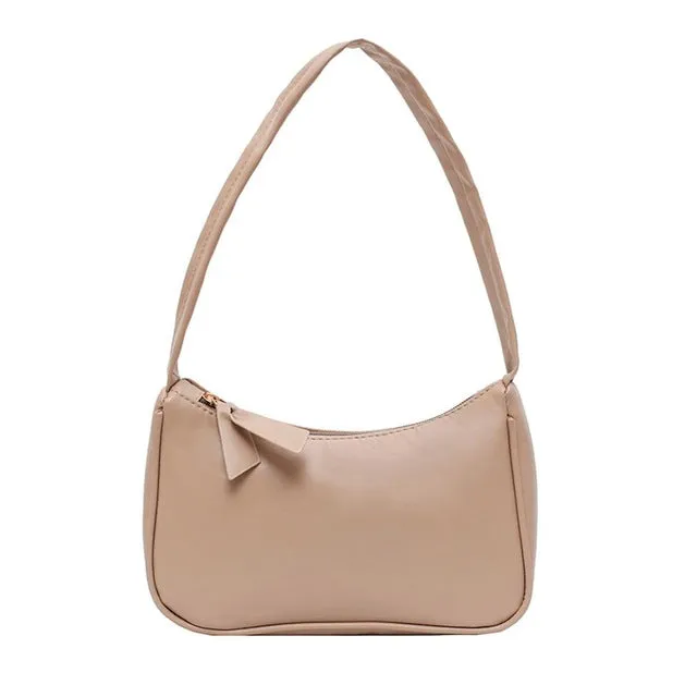 Retro Shoulder Bag Vintage Handbag Hobos Bag for Women PU Leather Female Baguette Bag Subaxillary Mini Bolsa Bolsa Feminina2020