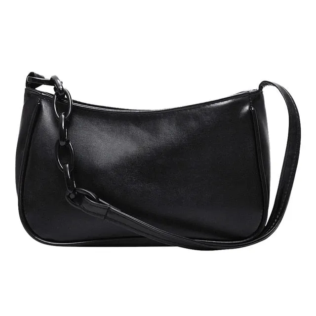 Retro Shoulder Bag Vintage Handbag Hobos Bag for Women PU Leather Female Baguette Bag Subaxillary Mini Bolsa Bolsa Feminina2020