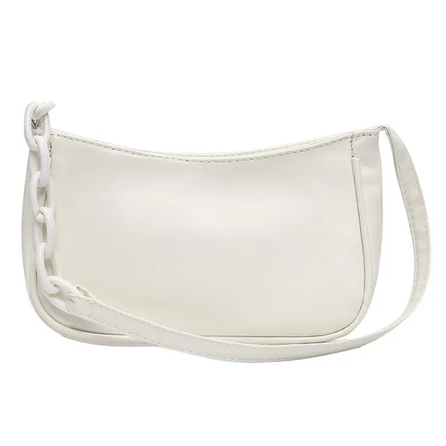 Retro Shoulder Bag Vintage Handbag Hobos Bag for Women PU Leather Female Baguette Bag Subaxillary Mini Bolsa Bolsa Feminina2020