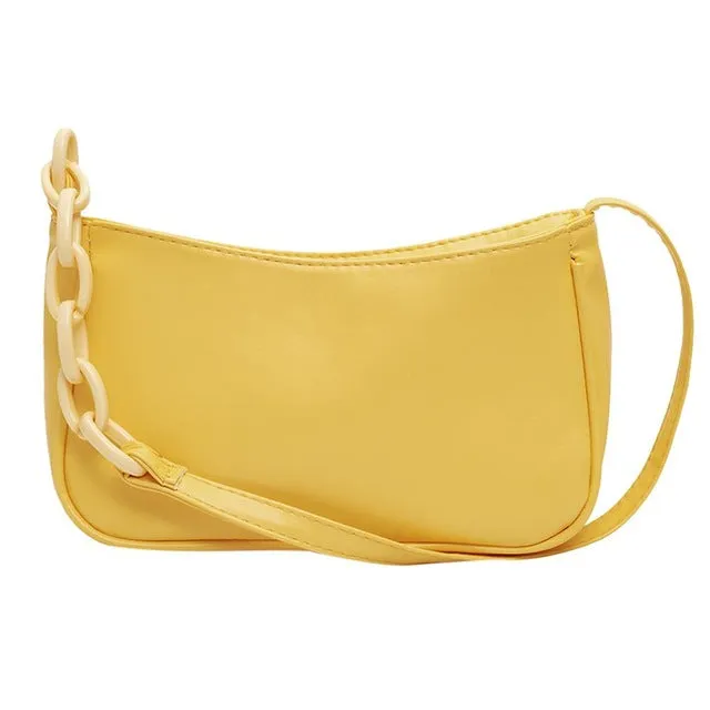 Retro Shoulder Bag Vintage Handbag Hobos Bag for Women PU Leather Female Baguette Bag Subaxillary Mini Bolsa Bolsa Feminina2020