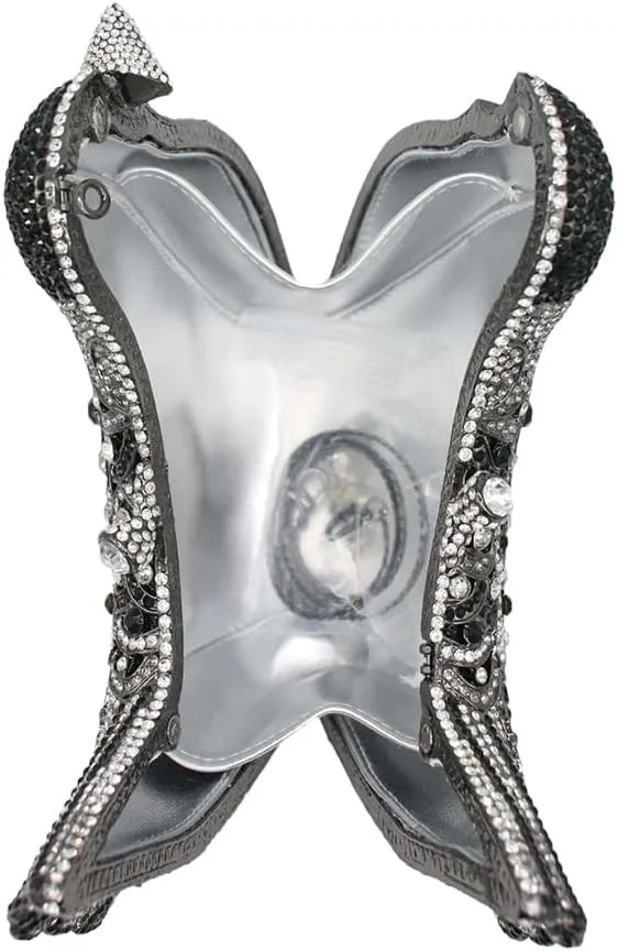 Rhinestone Bird Clutch Purse Women's Full Crystal Evening Bag for Wedding Party Handbag