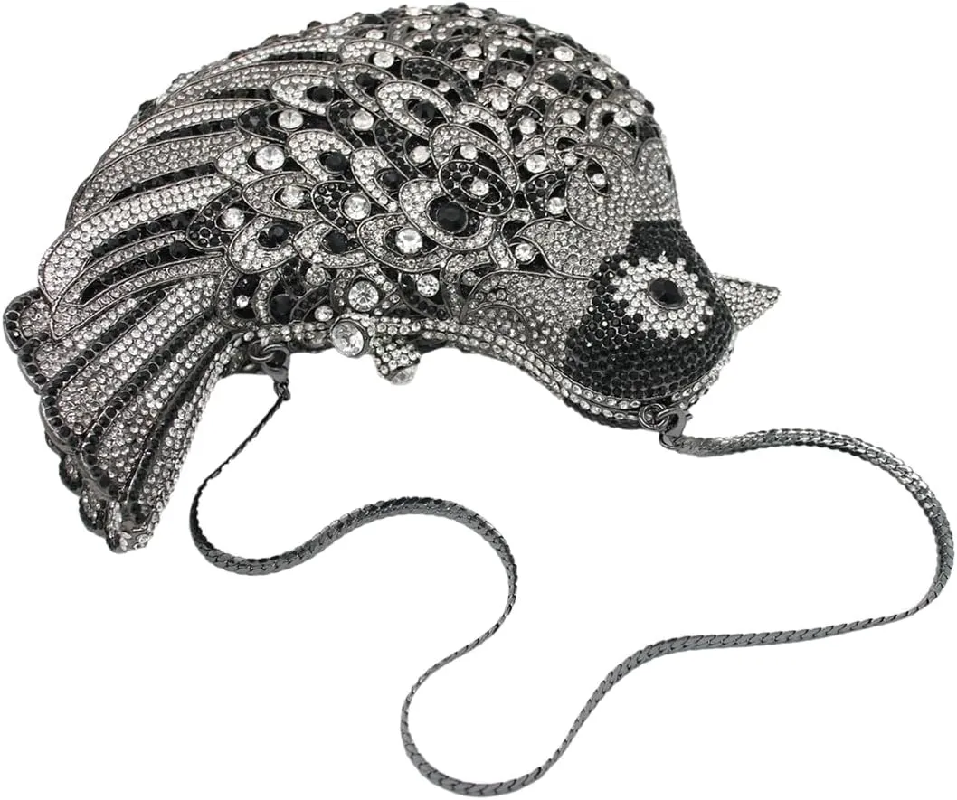 Rhinestone Bird Clutch Purse Women's Full Crystal Evening Bag for Wedding Party Handbag