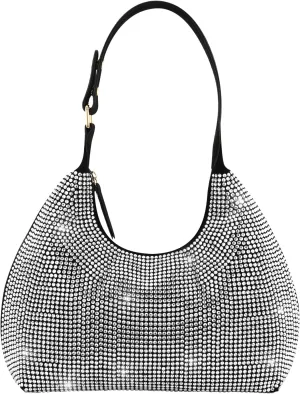 Rhinestone Handbag Purse Bling Clutch Purses for Women Evening Shoulder Diamond Purse Crystal Party Prom Hobo Bag