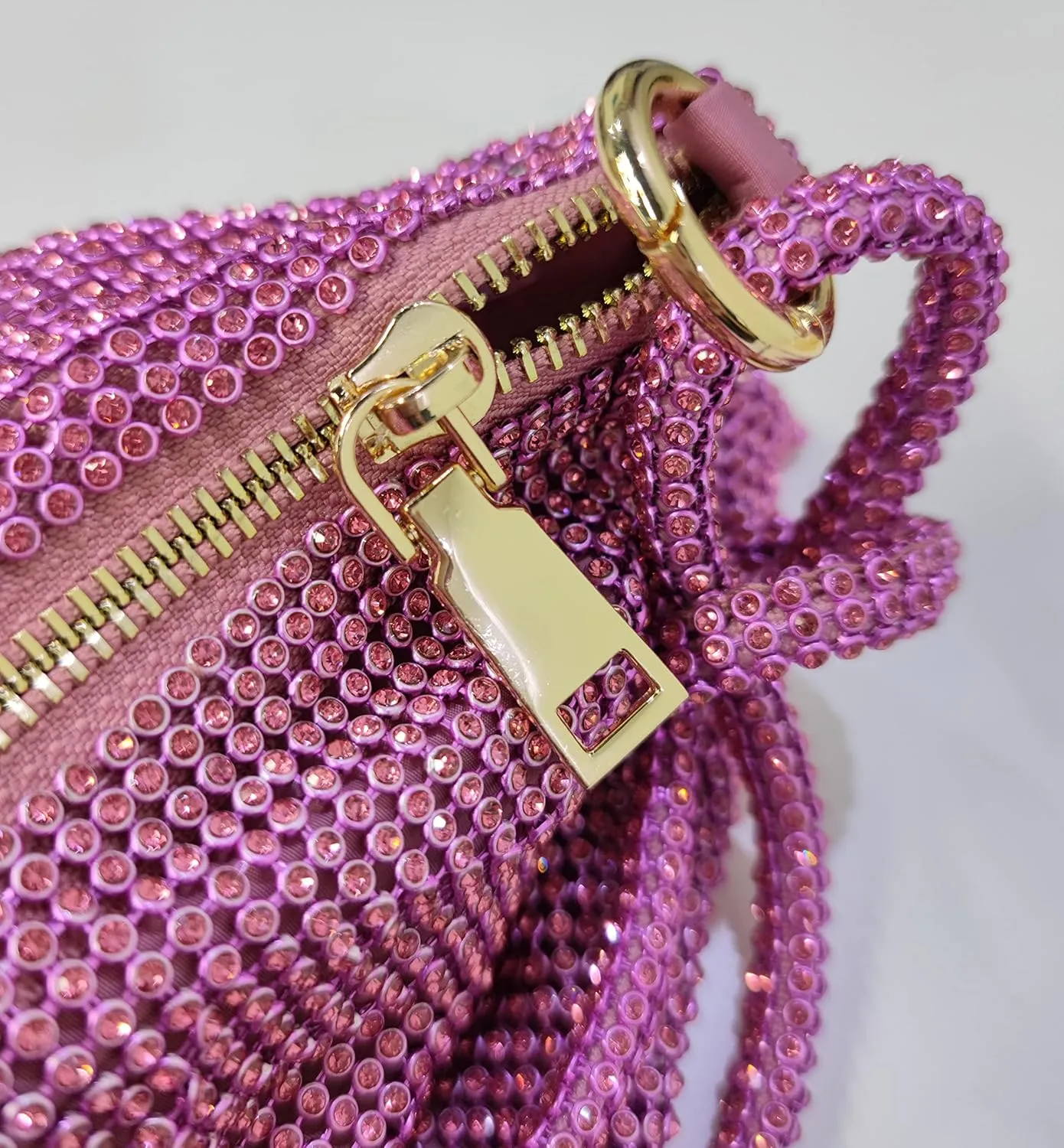 Rhinestone Hobo Bag for Women Rhinestone Purses Sparkly Evening Handbag Shiny Diamond Purse for Wedding Parties 2024