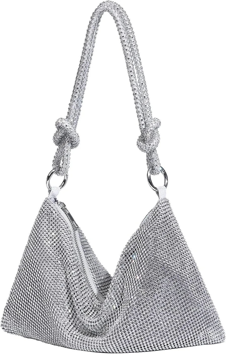 Rhinestone Purse Sparkly Evening Bag Small Sequin Party Wedding Disco Holiday Purses for Women