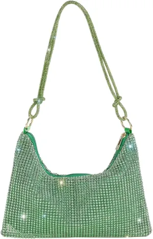 Rhinestone Purses for Women Crystal Clutch Bag Wedding Purse Bling Hobo Bag