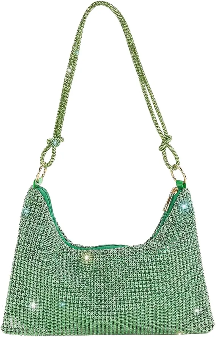 Rhinestone Purses for Women Crystal Clutch Bag Wedding Purse Bling Hobo Bag