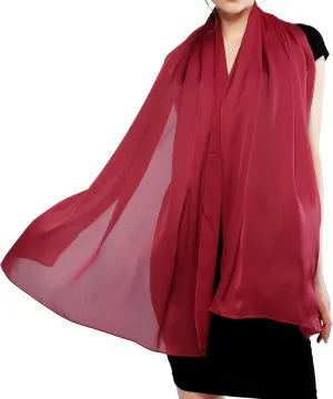 RIIQIICHY Women Shawls and Wraps for Evening Dresses Like Chiffon Silk Scarf Formal Silky Pashmina Shawls for Weddings