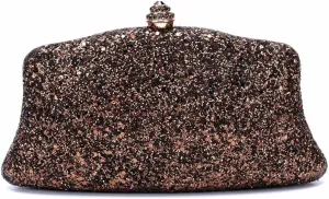 RomanticDesign Women Glitter Evening Bag Sequin Wedding Handbag Cocktail Prom Party Shiny Clutch Purse