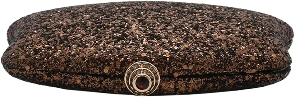 RomanticDesign Women Glitter Evening Bag Sequin Wedding Handbag Cocktail Prom Party Shiny Clutch Purse