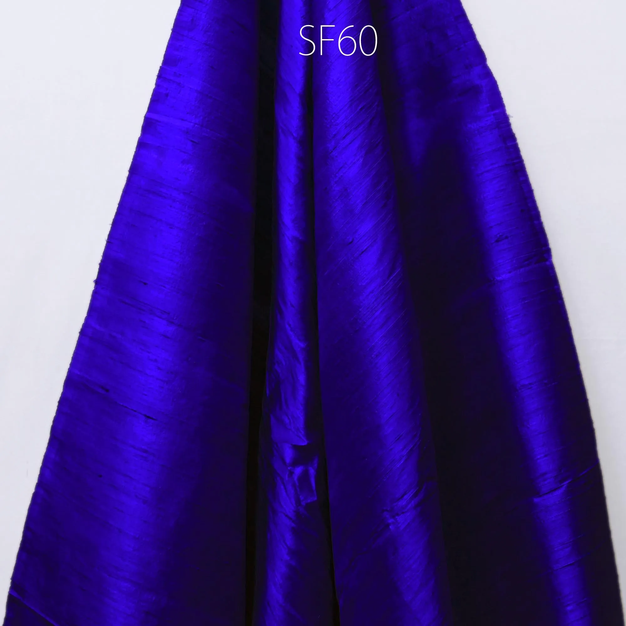 Royal Blue Pure Dupioni Fabric Raw Silk by the Yard Indian Wedding Dresses Pillowcases Drapery Curtains Cushion Cover Costume upholstery