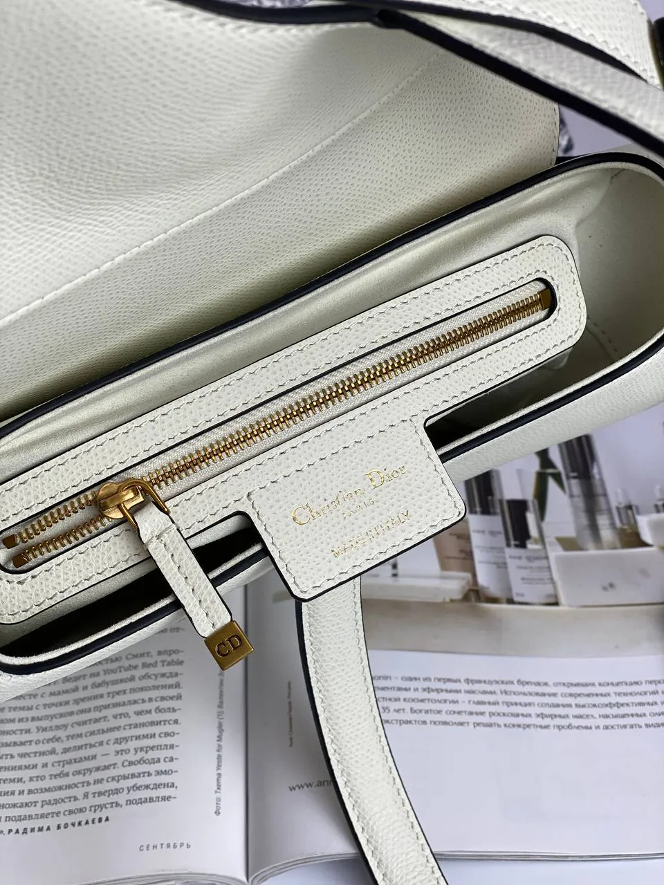 SADDLE Detailed white Elegant Dior BAG