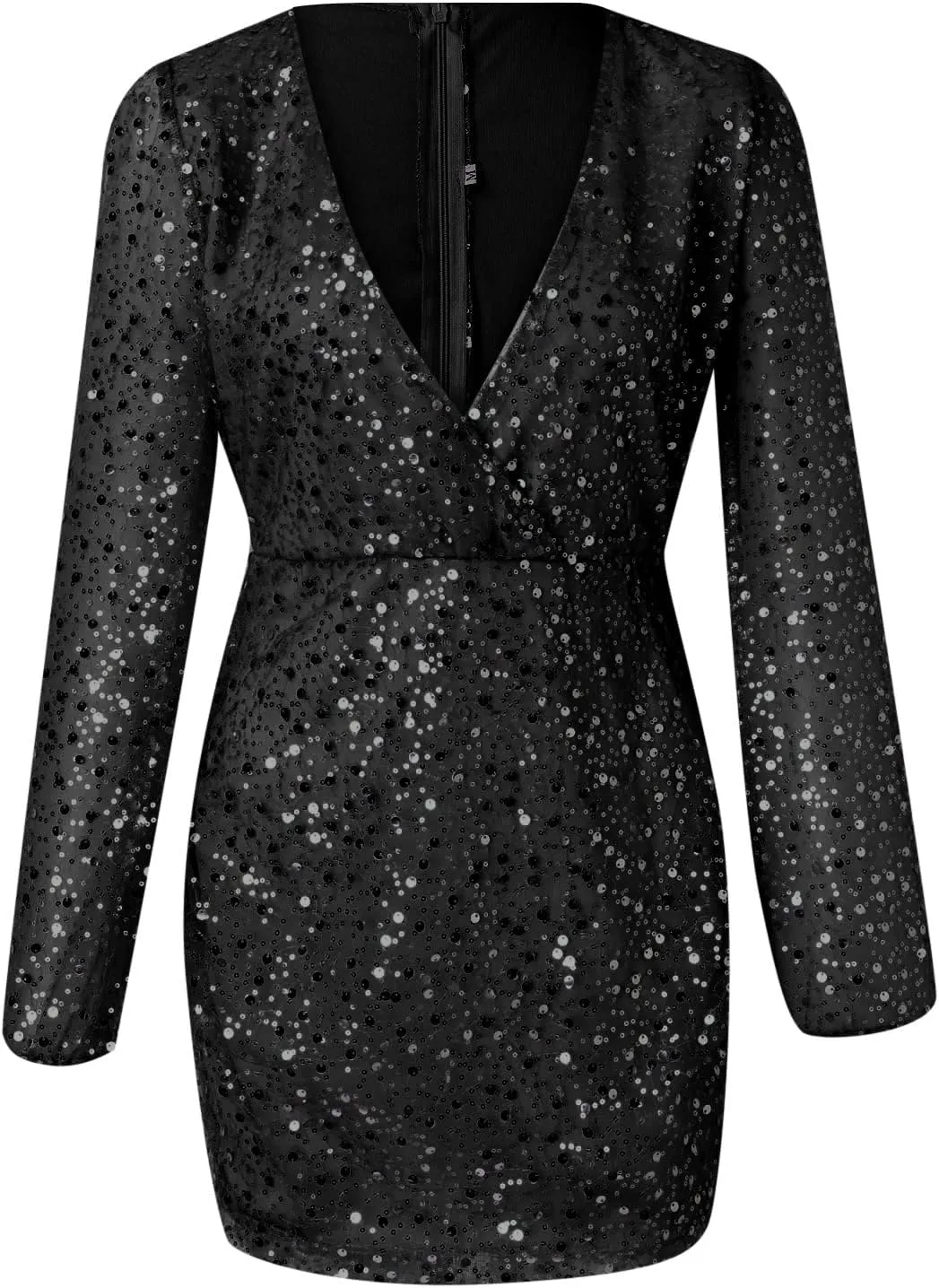 Sequin Dress for Women Cocktail Dress Sequin Dresses Silver and Black Dress Glittery Dress for Women