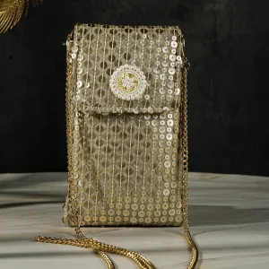 Shimmer Gold Mobile Sling
