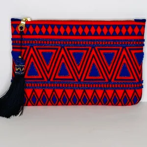 Shiraleah Beaded Tassel Clutch