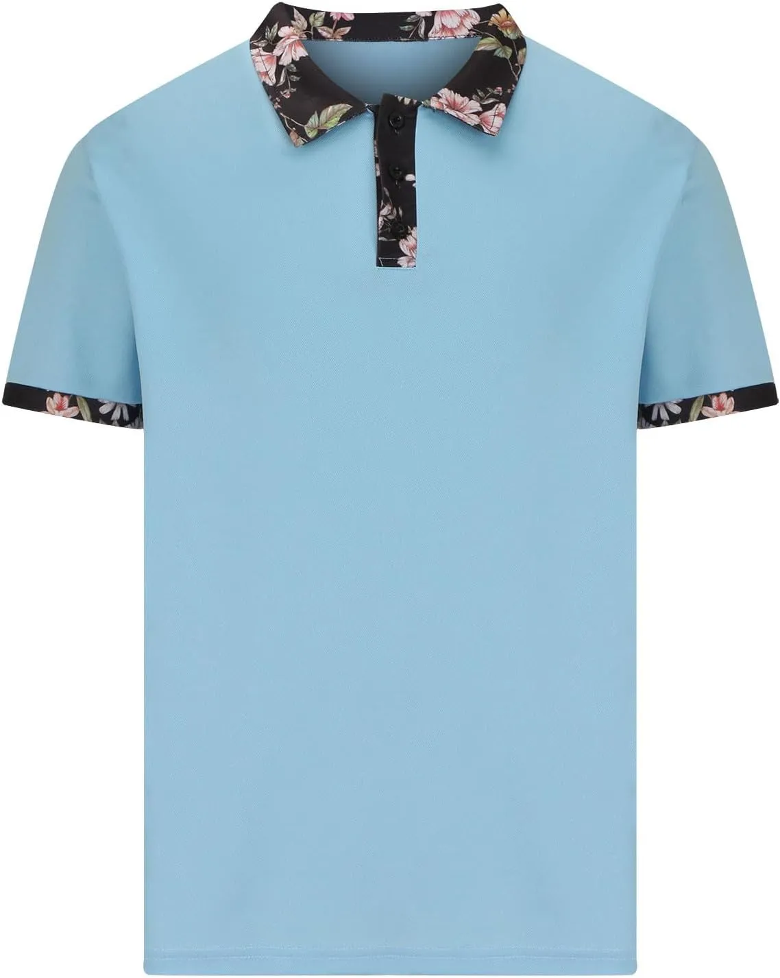 Shirts for Men Stylish Color Block Polo Shirts Lightweight Hawaiian Shirts Casual Short Sleeve Classic Tops