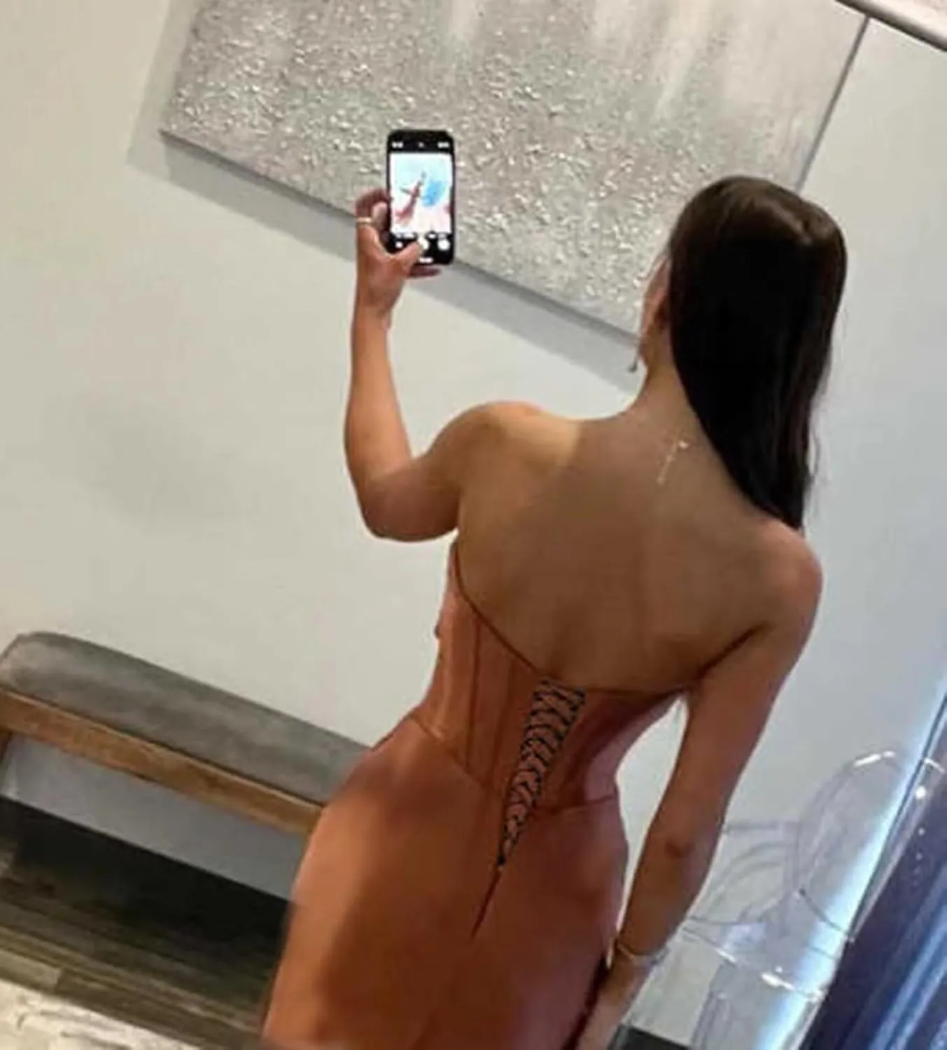 Short Satin Homecoming Dresses for Teens 2024 Ruched Straplesss Tight Corset Prom Dress