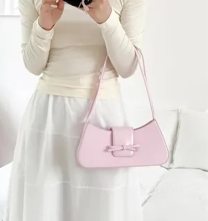 Shoulder Bag for Women, Hobo Handbags Trendy Y2K Purses Patent Leather Clutch Bag Cute Bow Purse