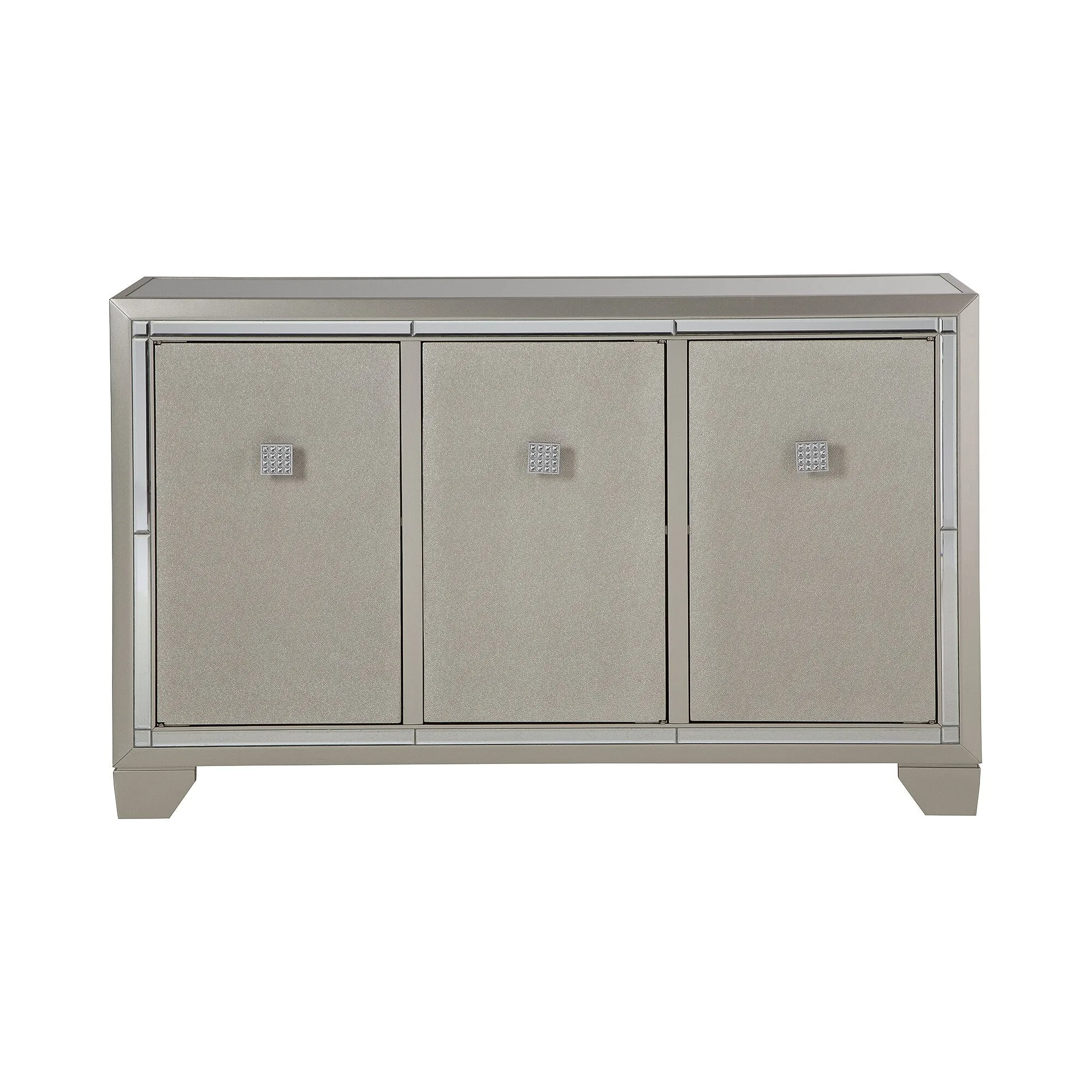 Signature Design by Ashley Chaseton Silver Accent Cabinet - 54"W x 16"D x 34"H