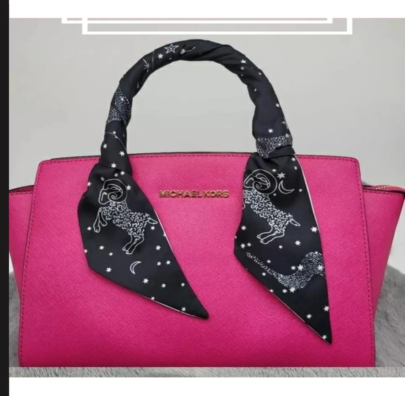 Silk Scarf for bag Head Hair Ribbon Handbag Handle wrap Tie Bundle Neckerchief Scarf for women mini scarves Zodiac Sign