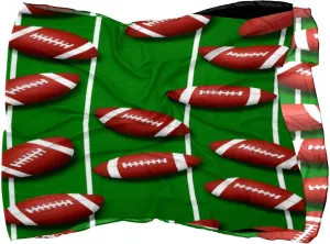 Silk Scarves American Footballs on Line Field Prints Long Chiffon Scarf Wrap Shawl for Women