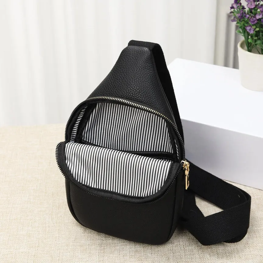 Sling Slim Fit Crossbody - Black