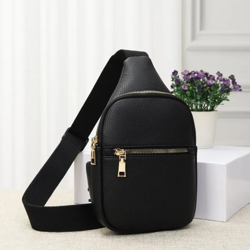 Sling Slim Fit Crossbody - Black