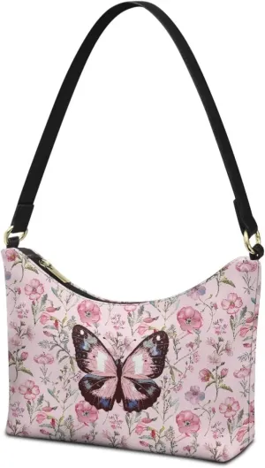 Small Crescent Shoulder Bag Underarm Purse for Women Ladies Lightweight Pu Leather Tote Bag Clutch Handbag Travel