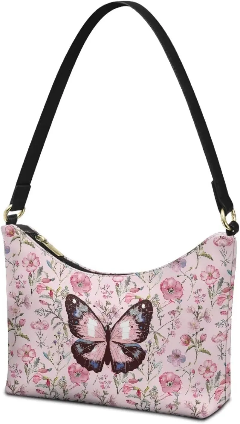 Small Crescent Shoulder Bag Underarm Purse for Women Ladies Lightweight Pu Leather Tote Bag Clutch Handbag Travel