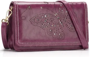 Small Crossbody Bag for Women,Cell Phone Purse Womens Shoulder Handbags Wallet Purse with Credit Card Slots Wristlet