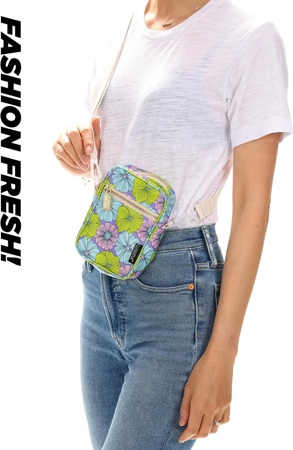 Small Crossbody Bags for Women & Men – 80s/90s Small Bum Bag – Stylish Travel & Festival Belt Bag – Ideal Fanny Pack for Daily Fashion – Perfect for Travel & Everyday Wear (88617)