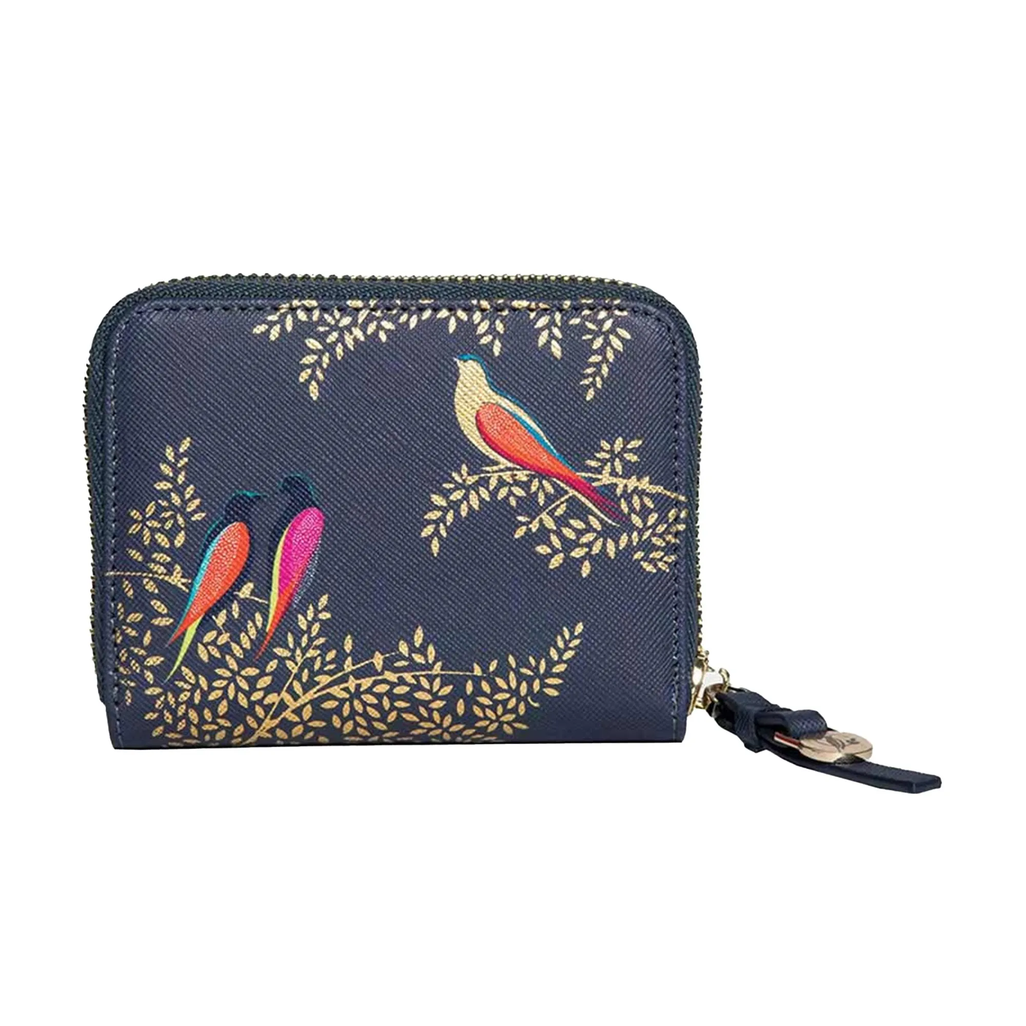 SMALL ZIP PURSE - SMOKEY BIRDS