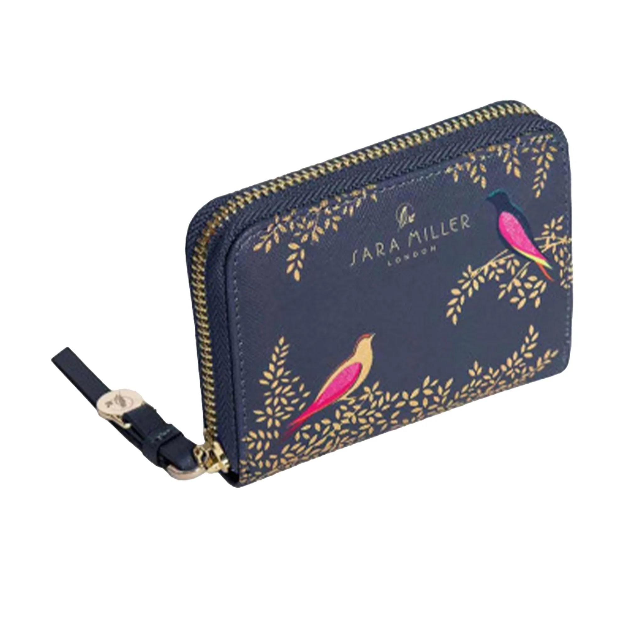 SMALL ZIP PURSE - SMOKEY BIRDS