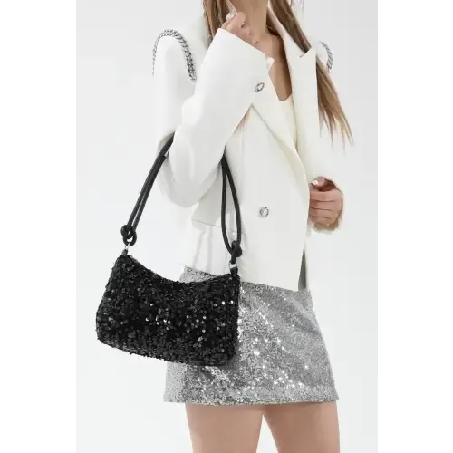 Sparkle with Yeppi Sequin Double Strap Shoulder Bags