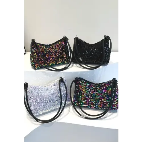 Sparkle with Yeppi Sequin Double Strap Shoulder Bags