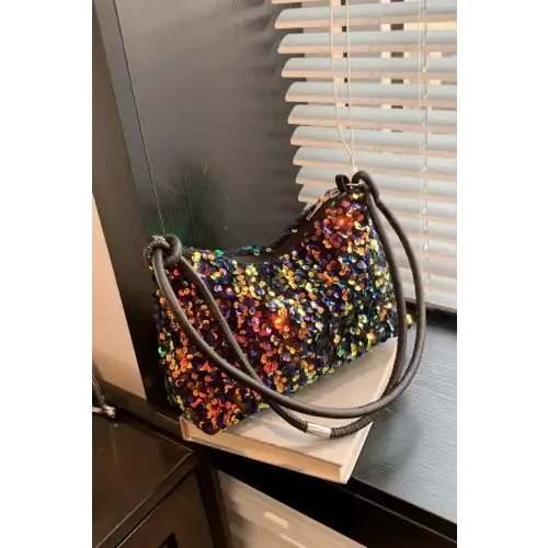 Sparkle with Yeppi Sequin Double Strap Shoulder Bags