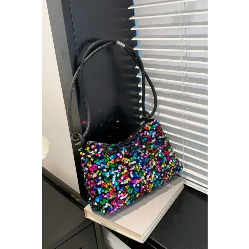 Sparkle with Yeppi Sequin Double Strap Shoulder Bags